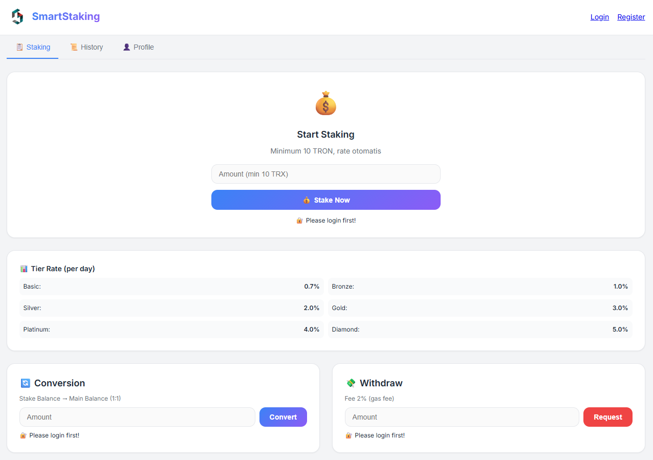 SmartStaking - Web3 Integration
